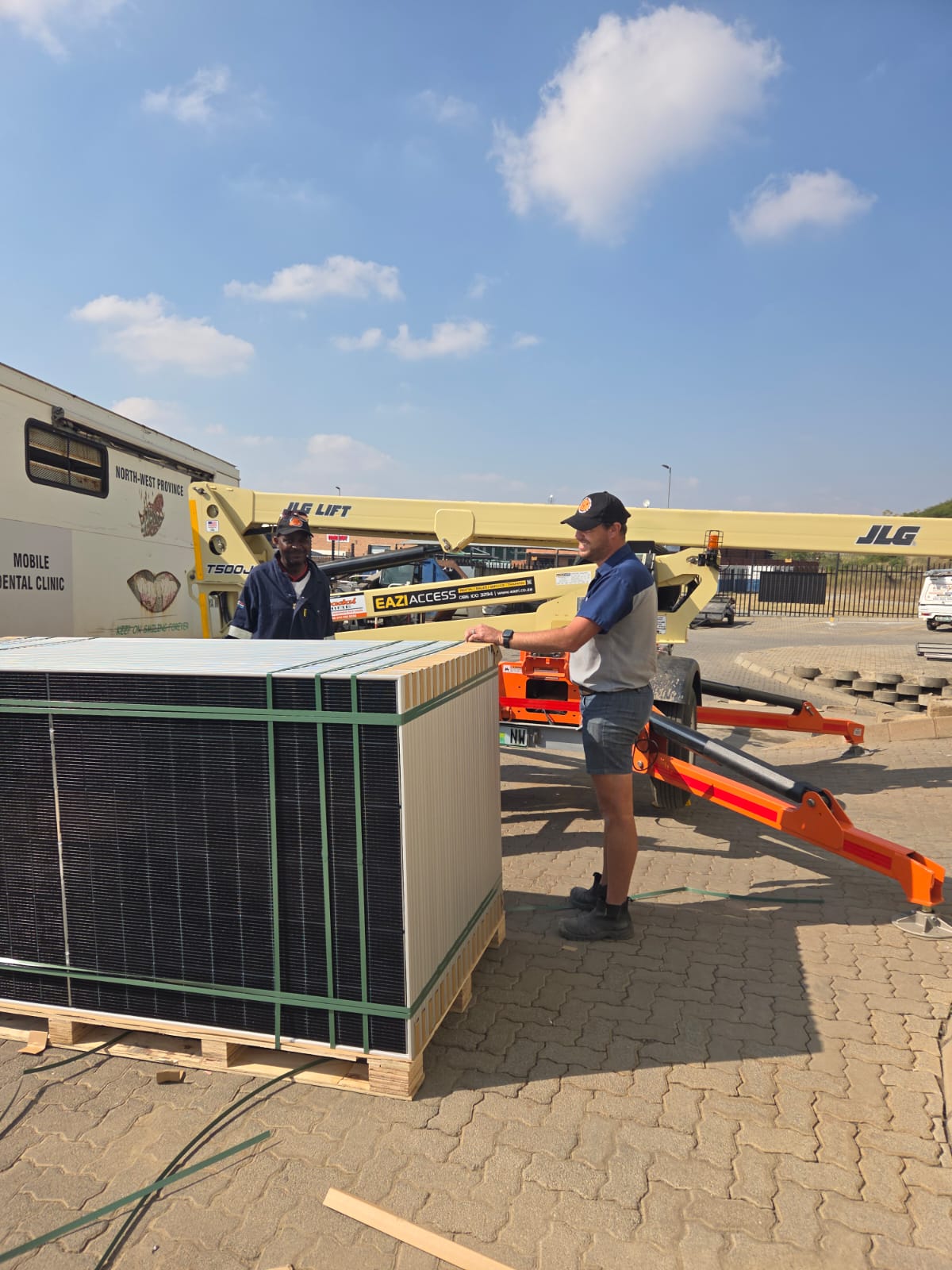 Completed commercial solar system